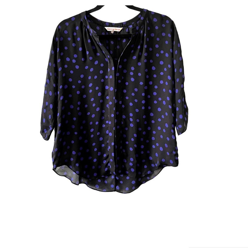 Rebecca Taylor Silk polka dot Blouse top